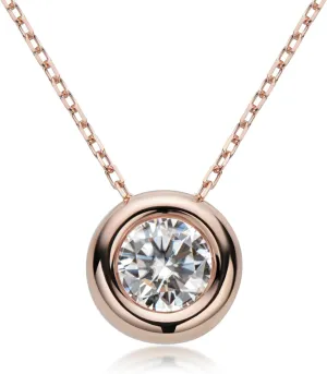 Moissanite Necklaces for Women, 1-3 CT Solitaire Pendant 925 Sterling Silver Jewelry Mother's Day Wedding Gifts for Her