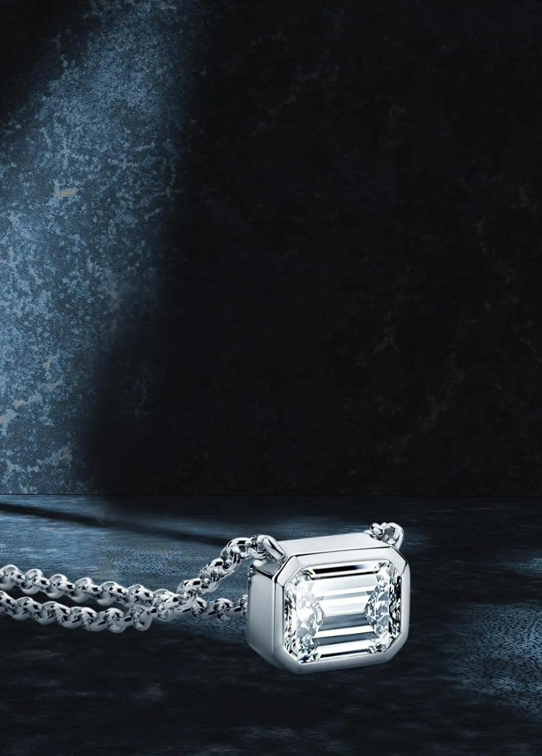 Moissanite Necklaces for Women, 1-3 CT Solitaire Pendant 925 Sterling Silver Jewelry Mother's Day Wedding Gifts for Her