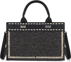 Montana West Western Tooling Handbags Vintage Prints and Whipstitch Craftsmanship