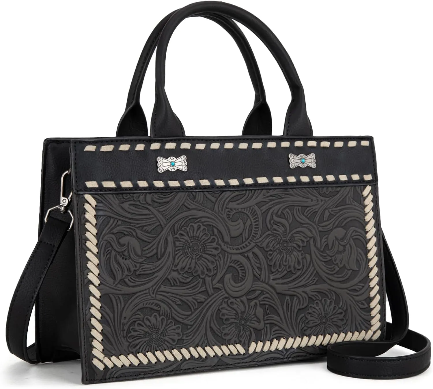 Montana West Western Tooling Handbags Vintage Prints and Whipstitch Craftsmanship