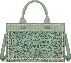 Montana West Western Tooling Handbags Vintage Prints and Whipstitch Craftsmanship