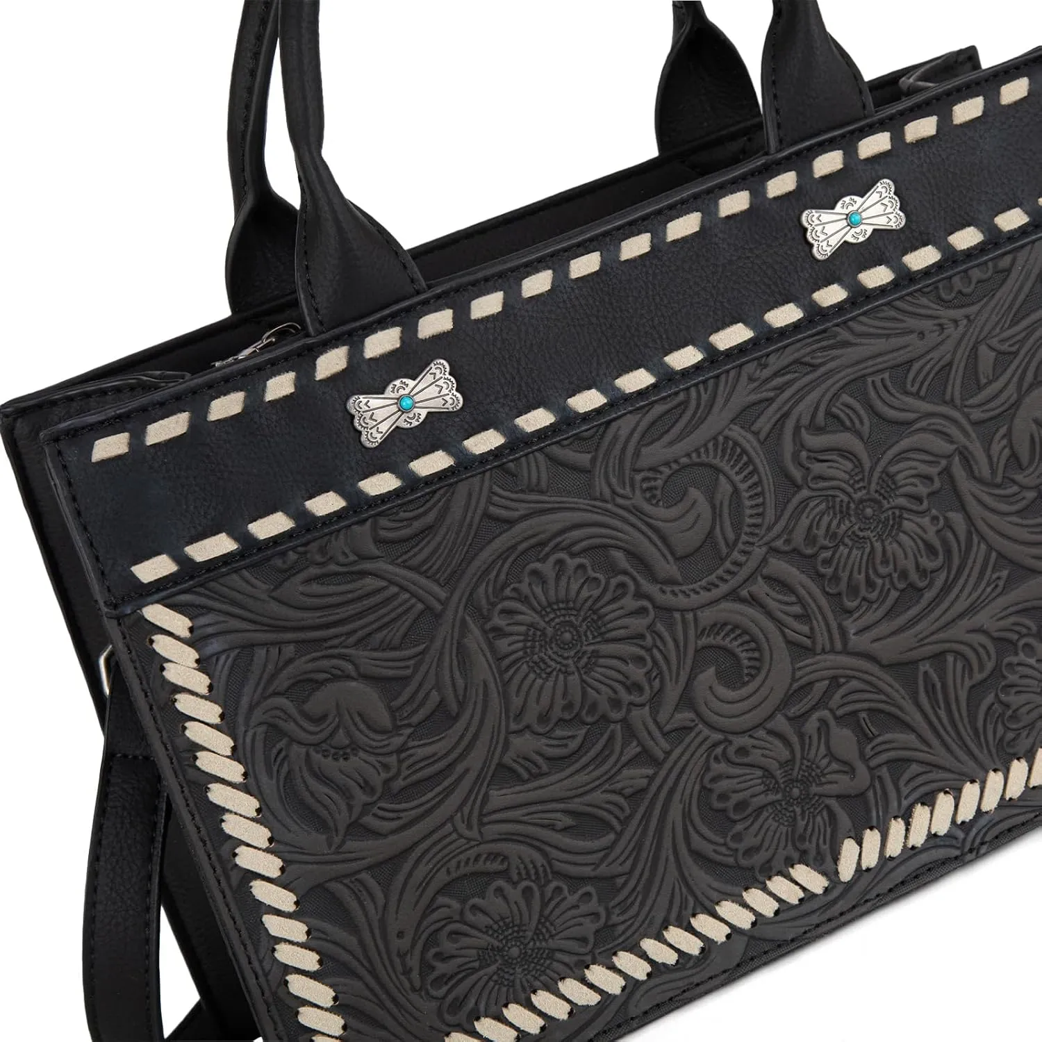 Montana West Western Tooling Handbags Vintage Prints and Whipstitch Craftsmanship