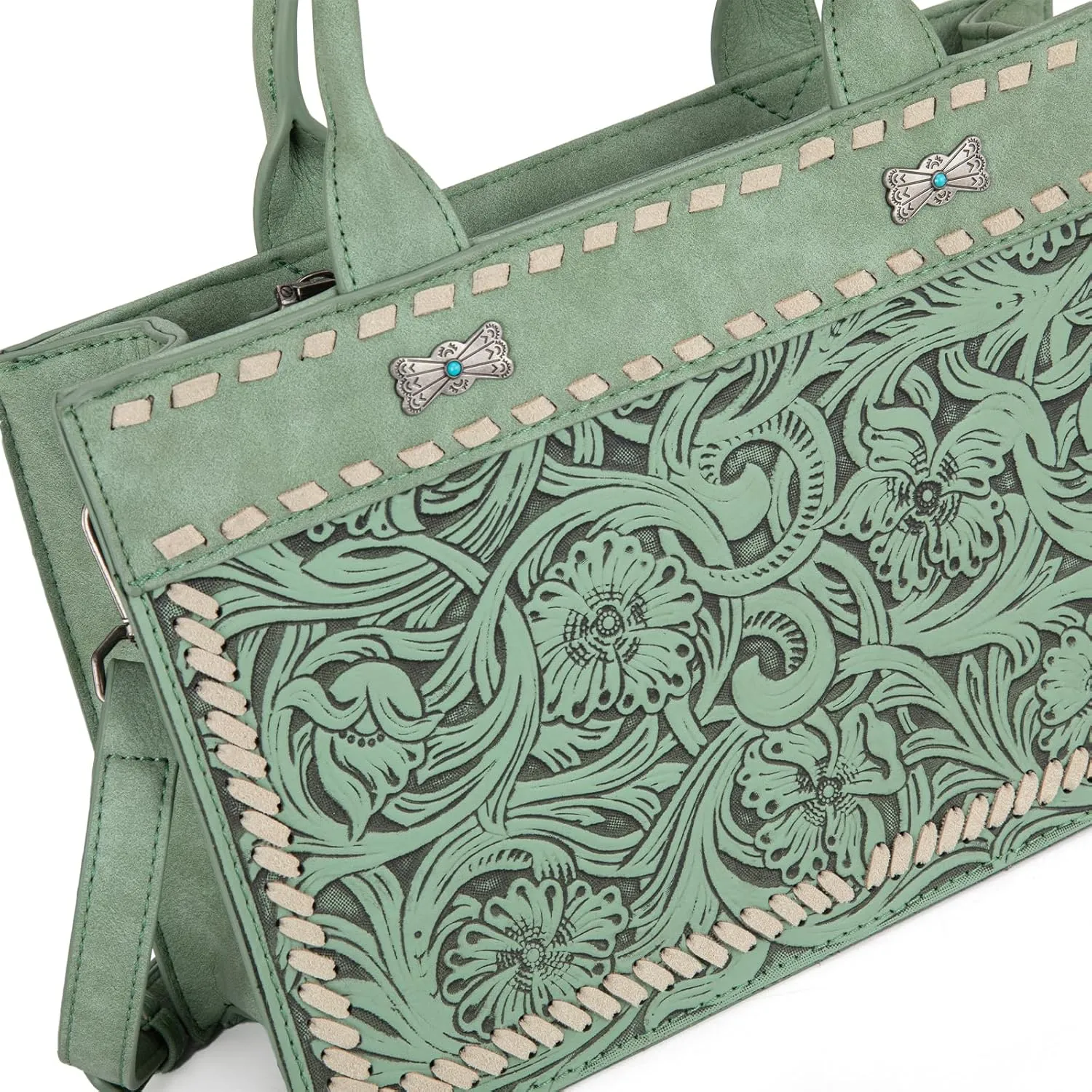Montana West Western Tooling Handbags Vintage Prints and Whipstitch Craftsmanship