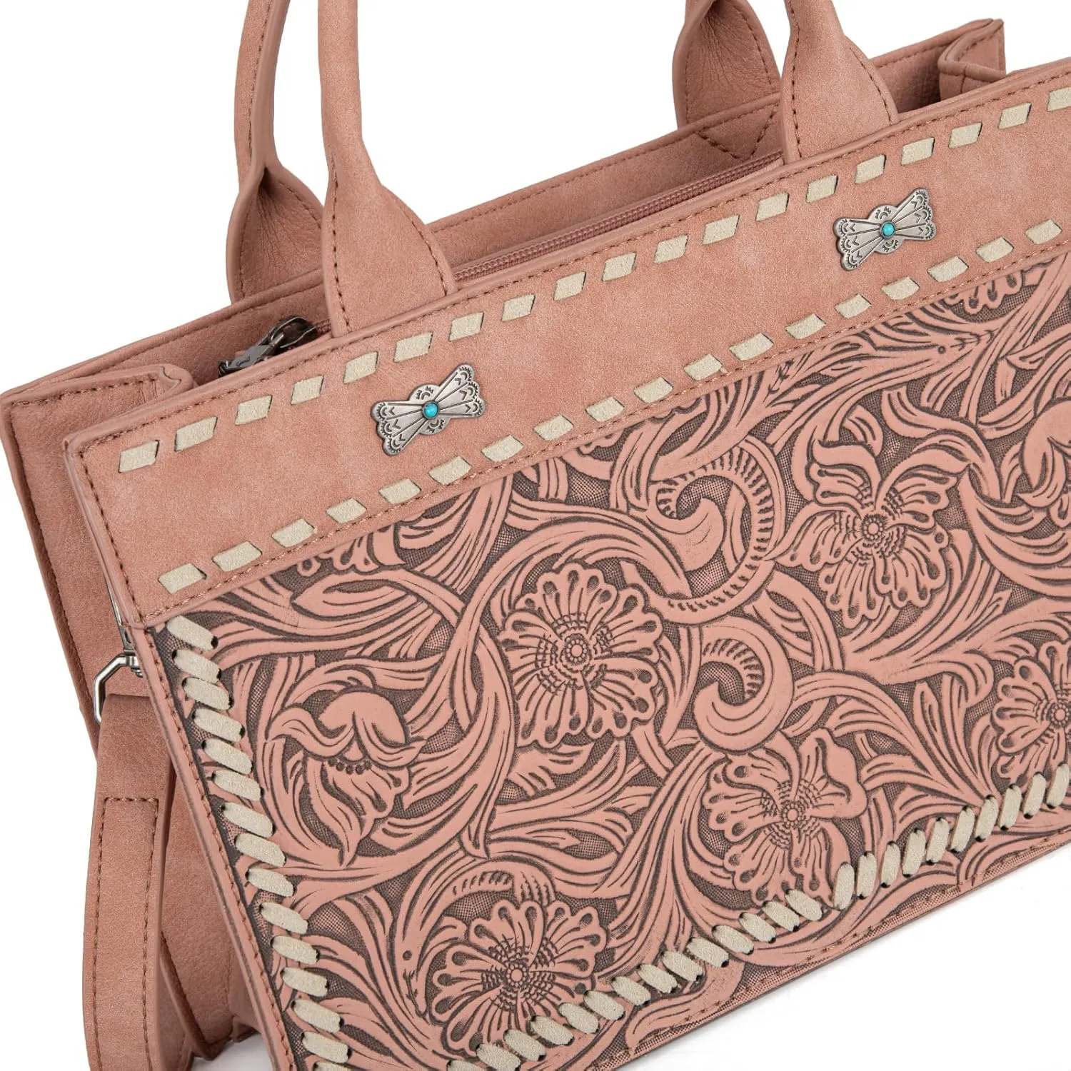 Montana West Western Tooling Handbags Vintage Prints and Whipstitch Craftsmanship