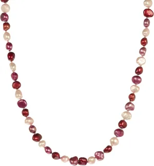 Multi-Tonal Dyed Baroque Freshwater Cultured Pearl Endless Necklaces 6-7 mm, 48"