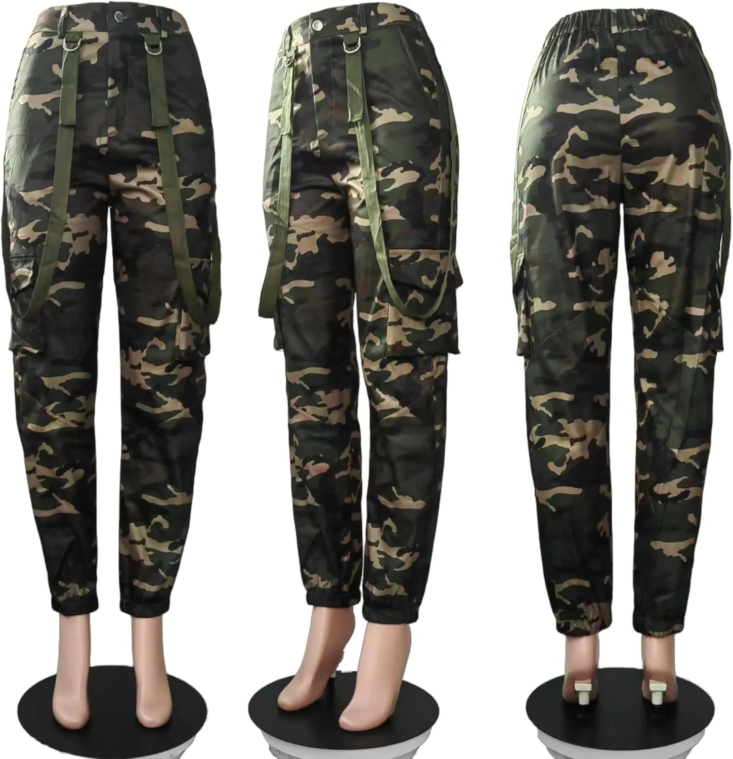NRTHYE Women Camo Cargo Pants Camouflage Sweatpants Joggers Casual Army Fatigue Pants