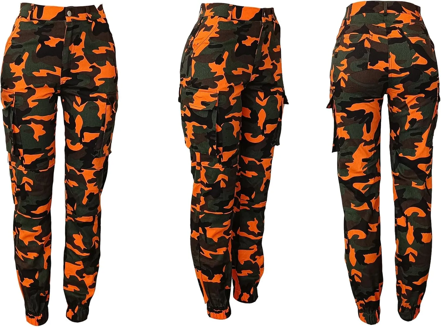 NRTHYE Women Camo Cargo Pants Camouflage Sweatpants Joggers Casual Army Fatigue Pants