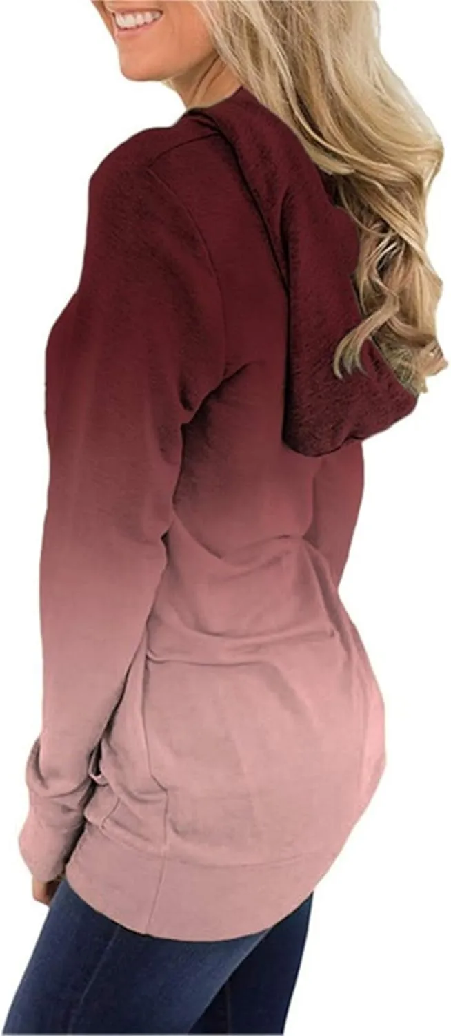 onlypuff Women's Pullover Hoodies Teen Girls Trendy Fall Fashion Tops Hooded Sweatshirts