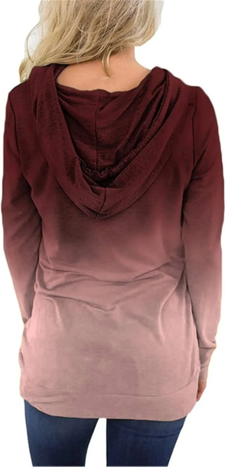 onlypuff Women's Pullover Hoodies Teen Girls Trendy Fall Fashion Tops Hooded Sweatshirts