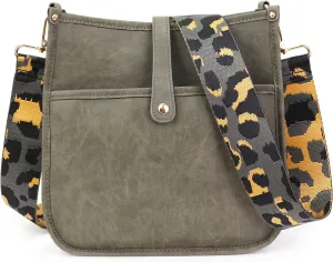ORAD Crossbody Bags for Women, Vegan Leather Crossbody Shoulder Bag Guitar Strap Purse Hobo Handbags