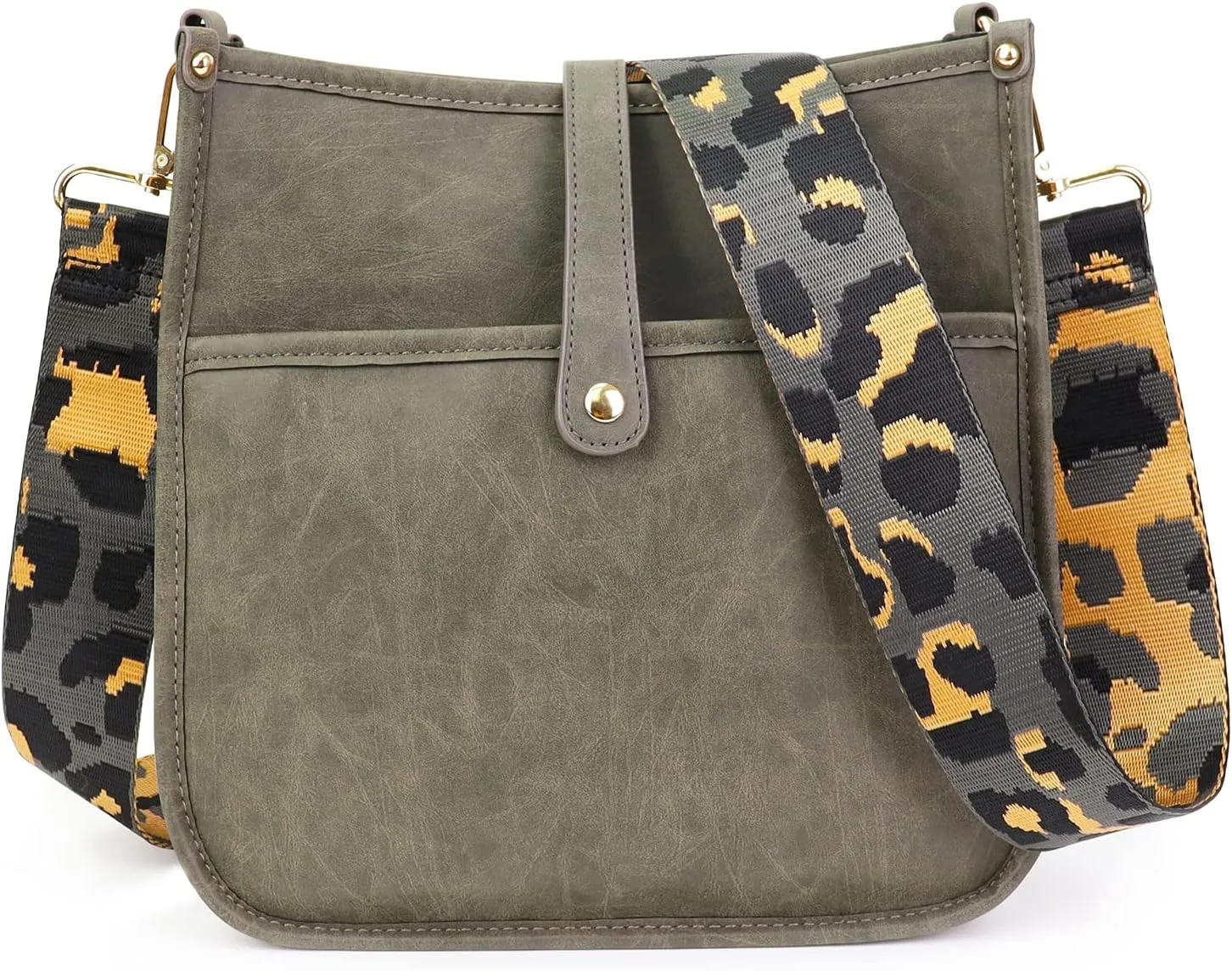ORAD Crossbody Bags for Women, Vegan Leather Crossbody Shoulder Bag Guitar Strap Purse Hobo Handbags