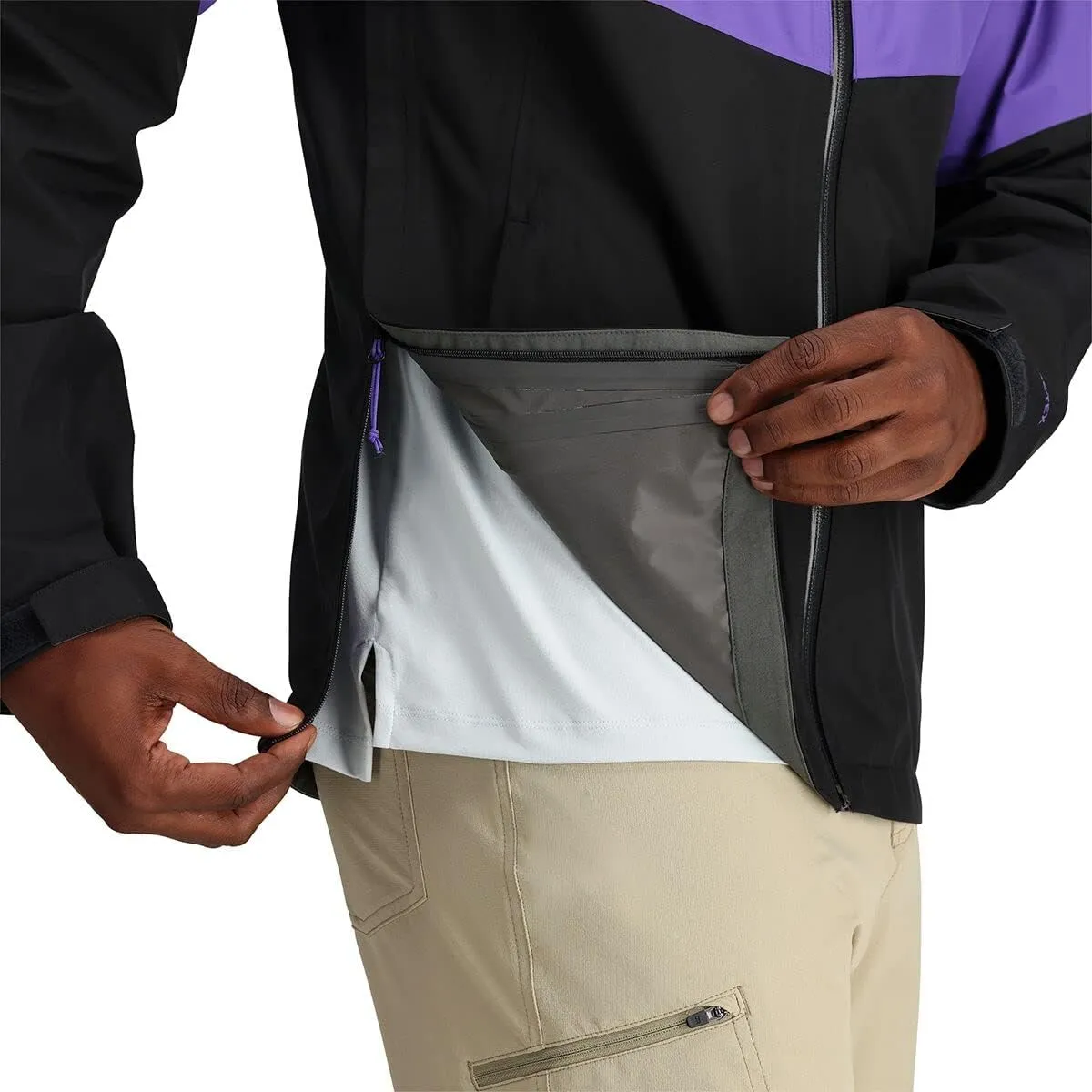 Outdoor Research Mens Foray II Jacket  Waterproof & Windproof Hooded Rain Coat
