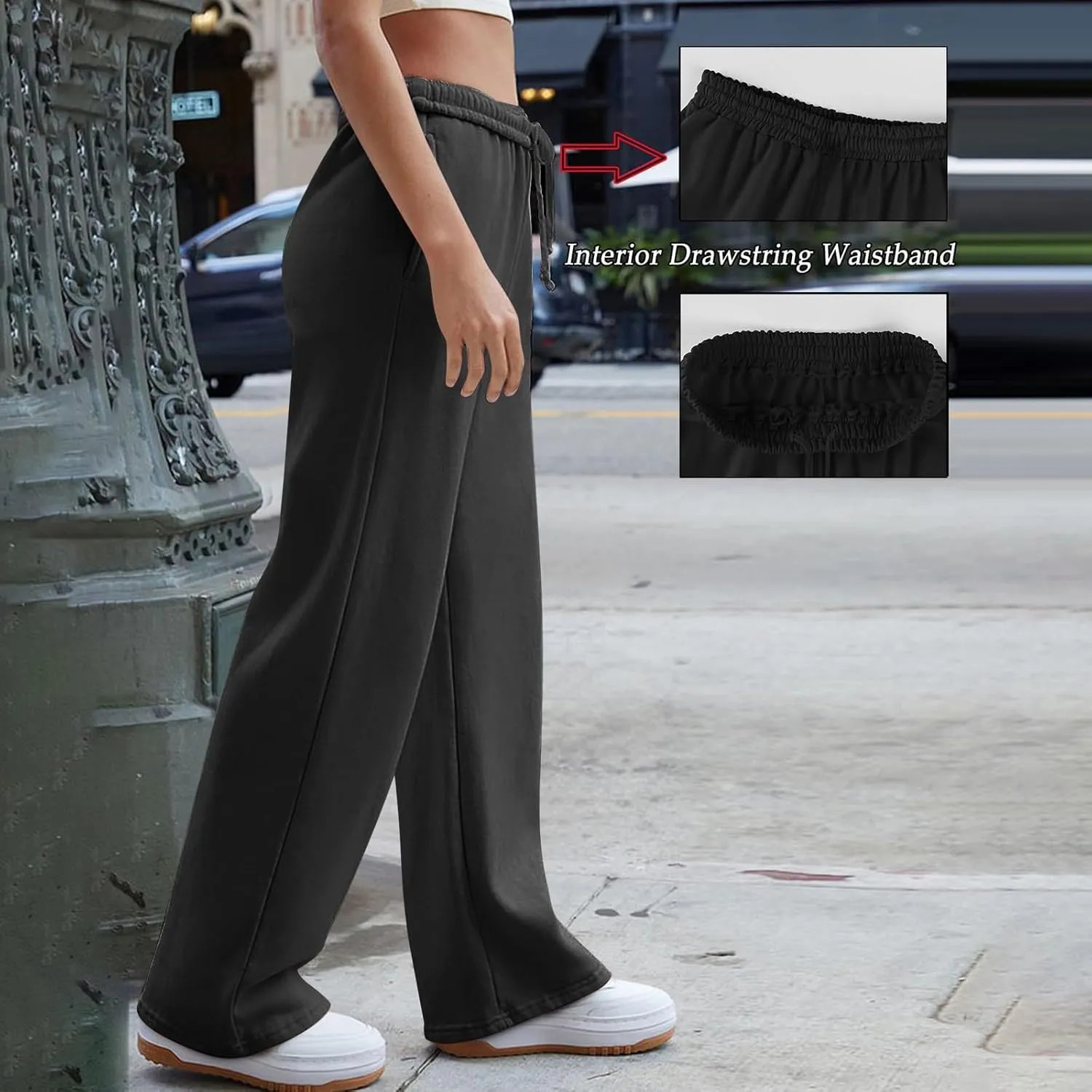 Pants for Women, Trousers Sweatpants Palazzo Casual High Waisted Trendy Pants Yoga