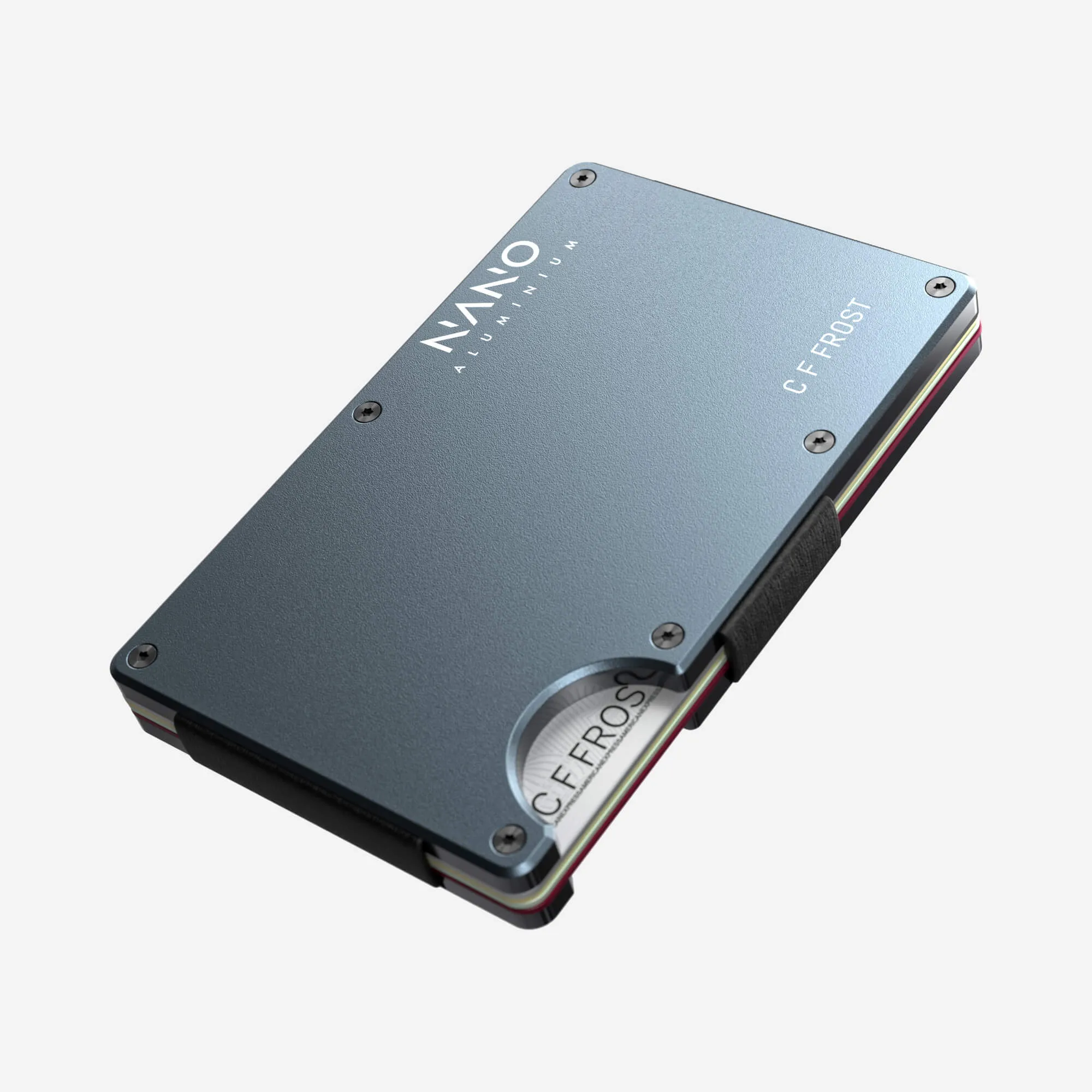 Personalised AirTag Cash Strap Wallet (Forza Grey)