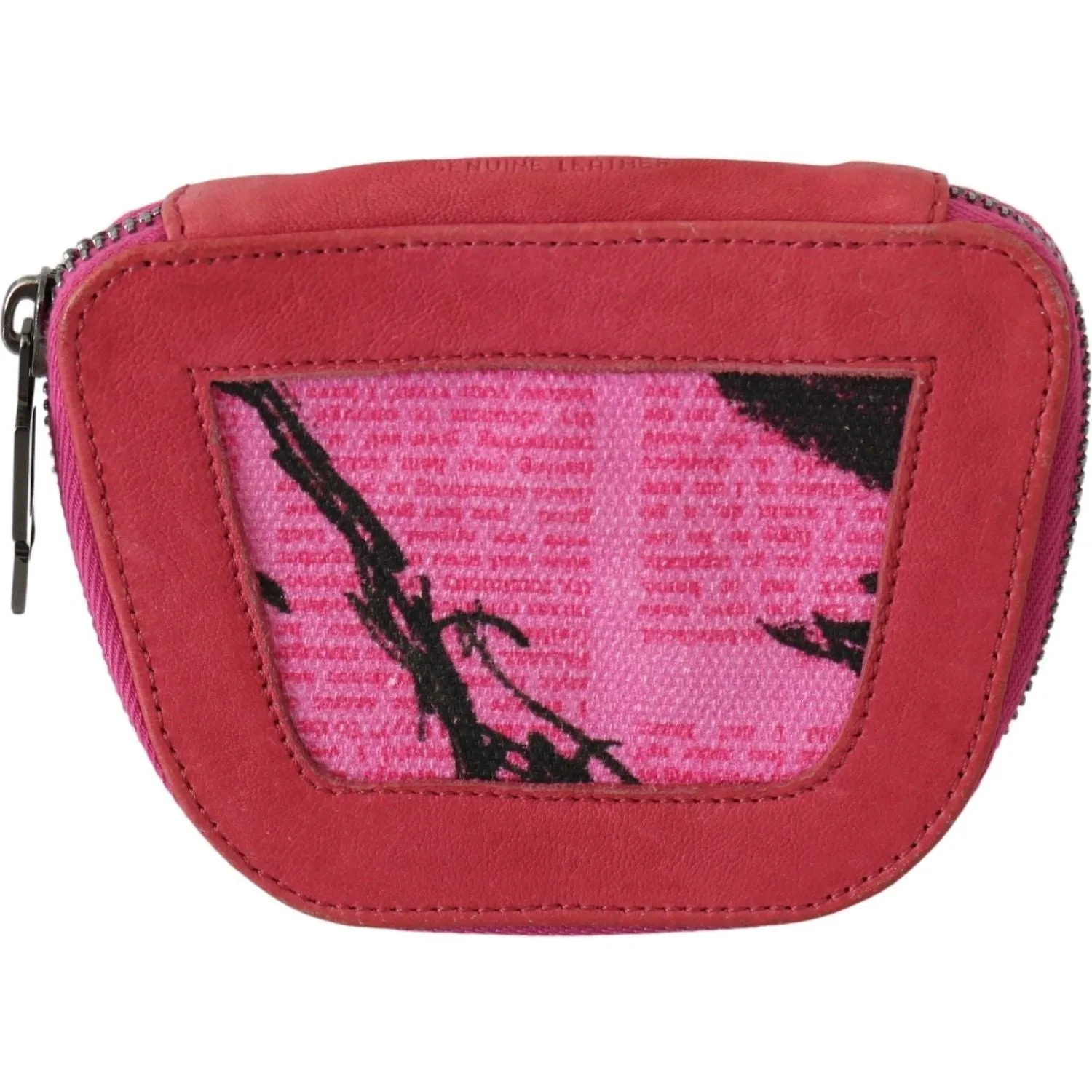 PINKO Elegant Pink Fabric Coin Wallet
