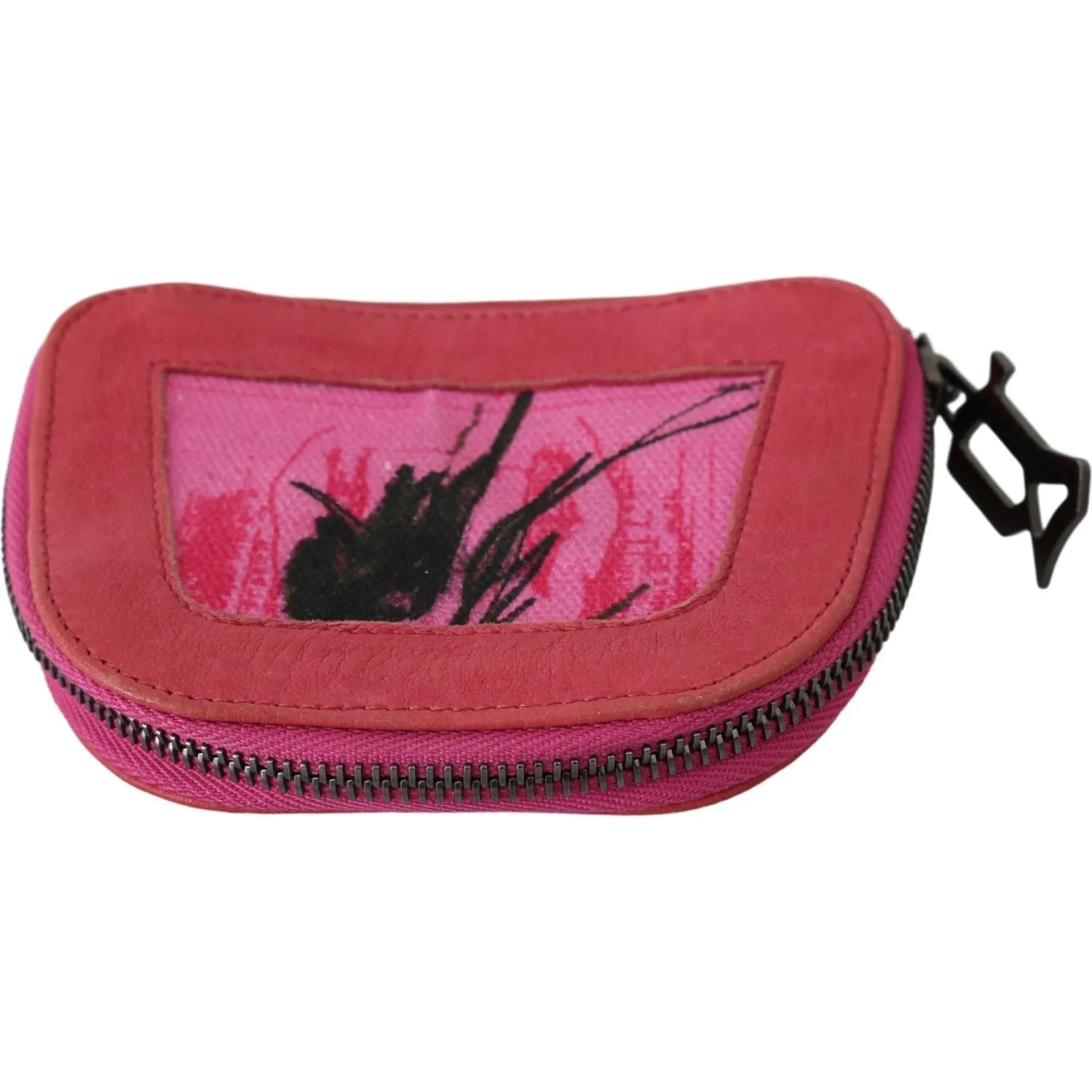 PINKO Elegant Pink Fabric Coin Wallet