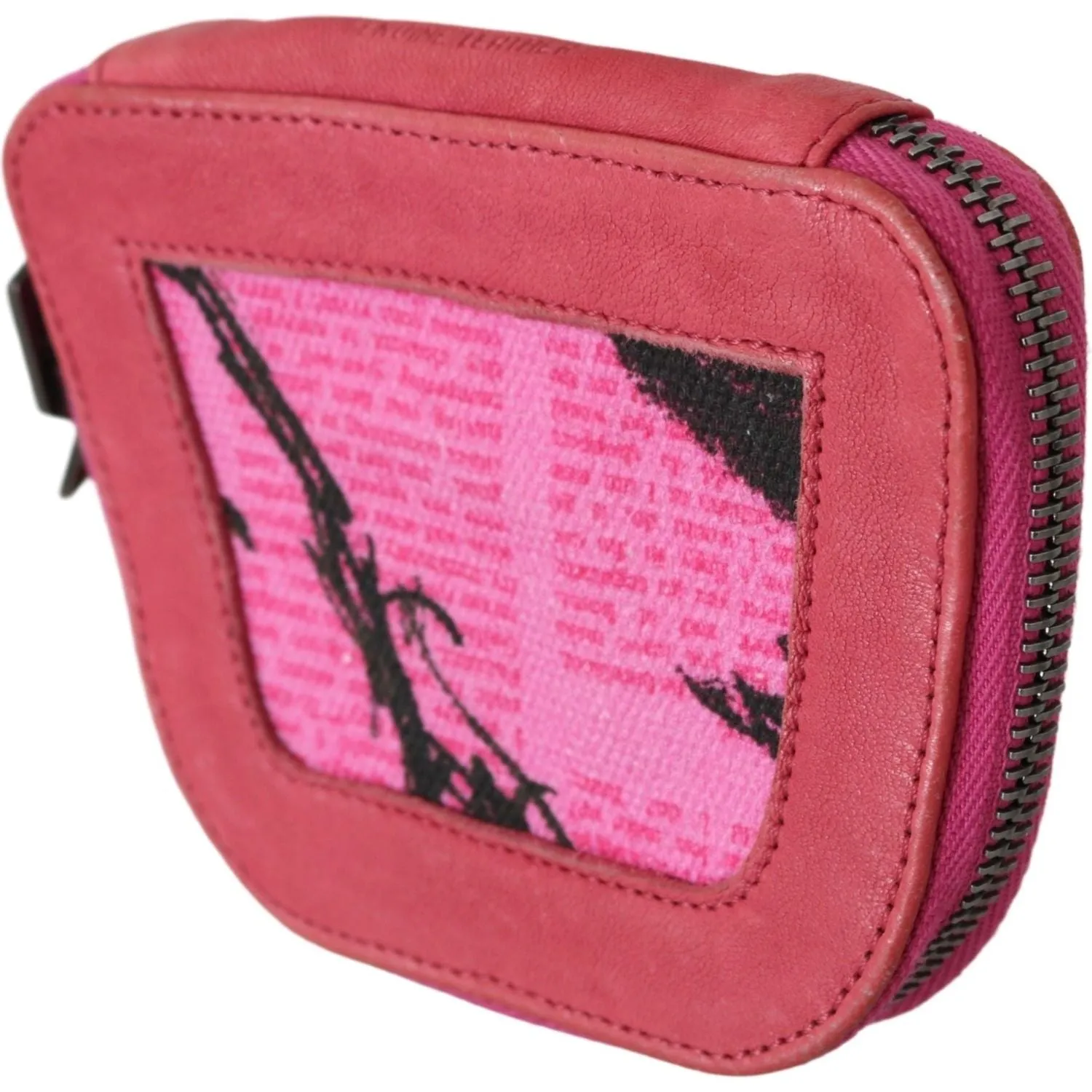 PINKO Elegant Pink Fabric Coin Wallet