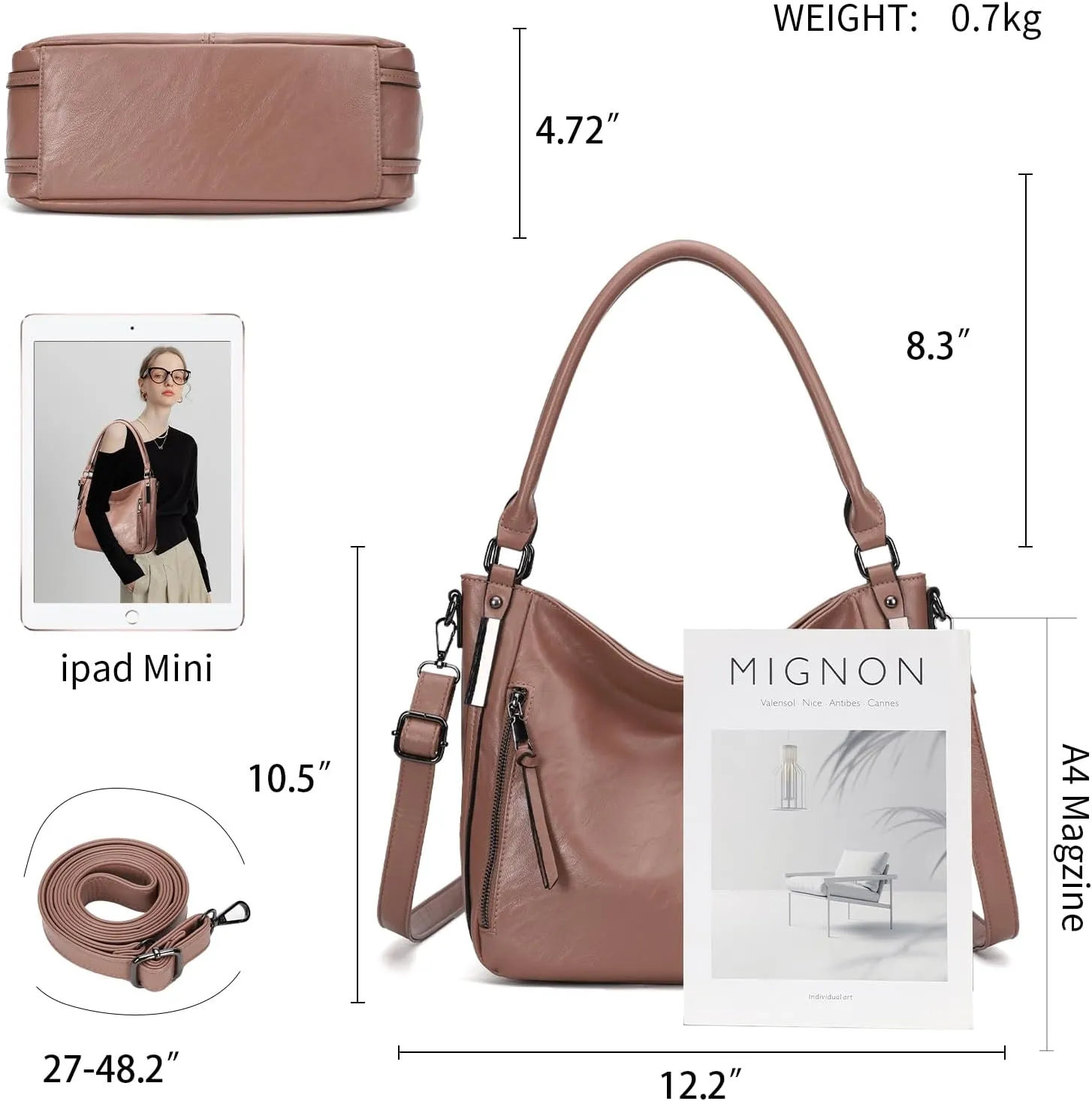 Purses for Women Shoulder Handbags Hobo Bags Tote Bag