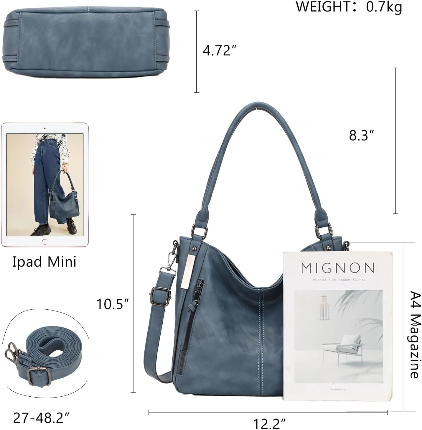 Purses for Women Shoulder Handbags Hobo Bags Tote Bag