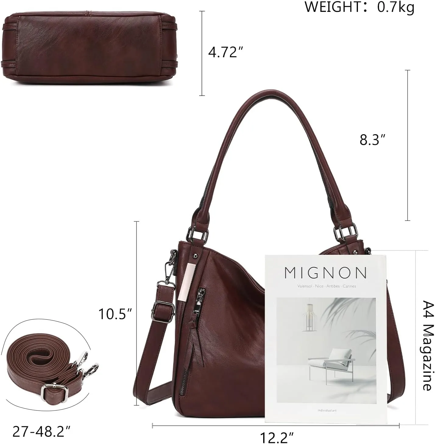 Purses for Women Shoulder Handbags Hobo Bags Tote Bag