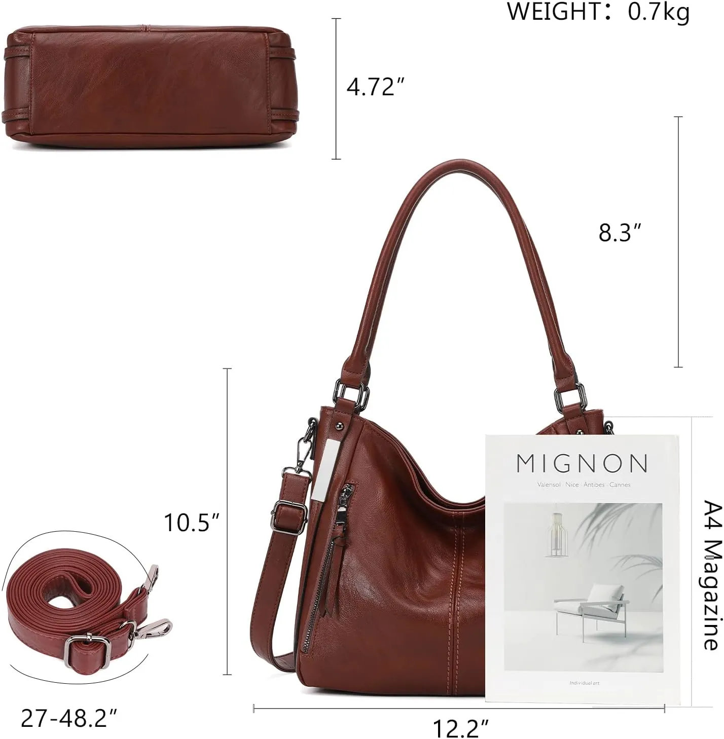 Purses for Women Shoulder Handbags Hobo Bags Tote Bag