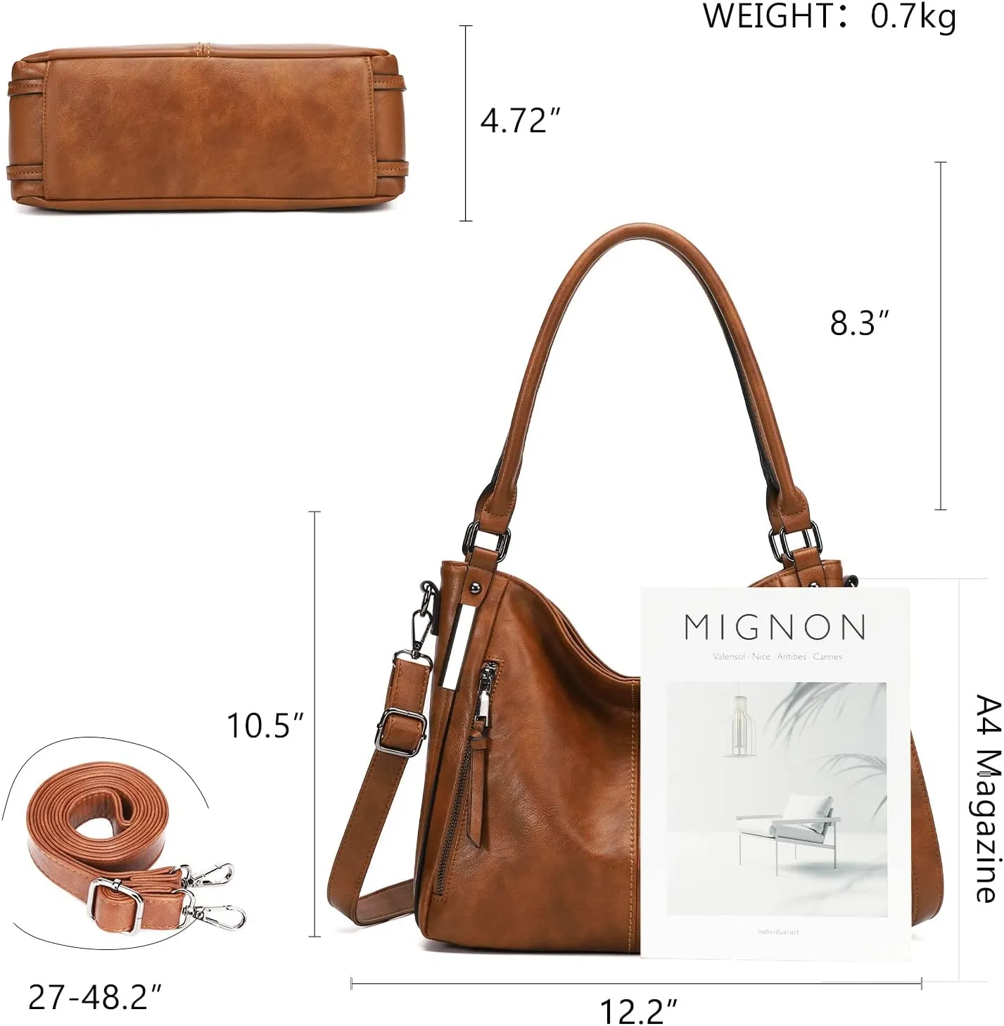 Purses for Women Shoulder Handbags Hobo Bags Tote Bag