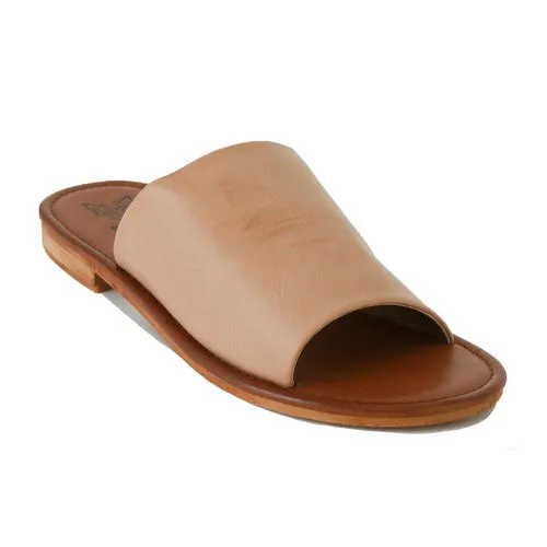Quinn Nude Slide Sandals