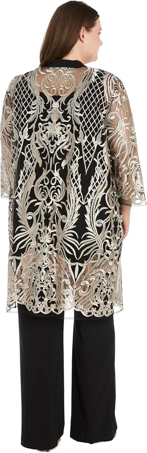 R&M Richards Women's Threaded Charm Sequin Set