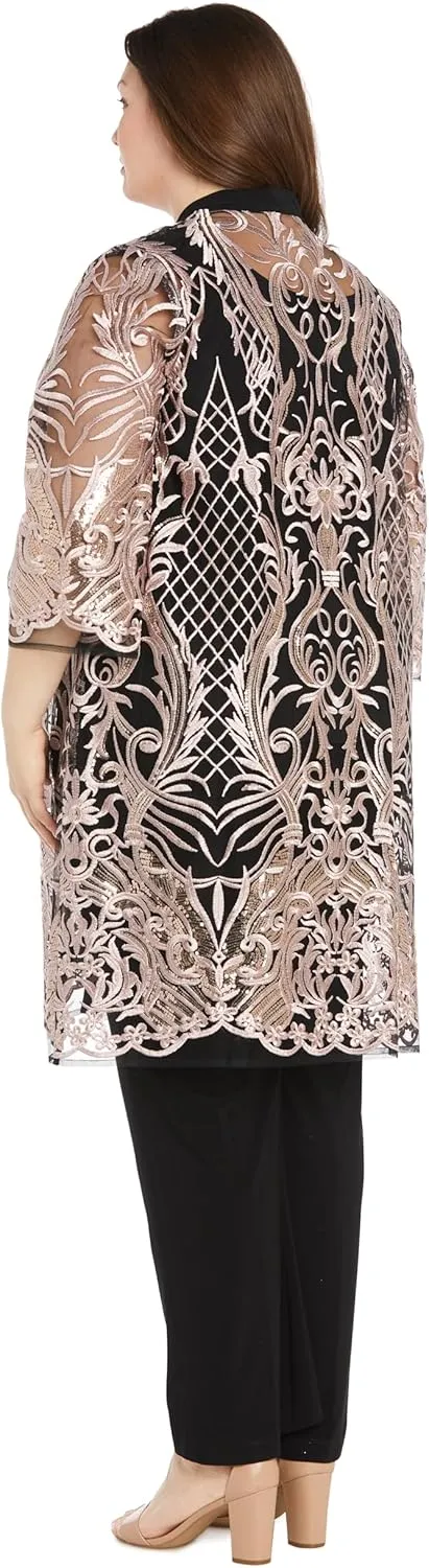 R&M Richards Women's Threaded Charm Sequin Set