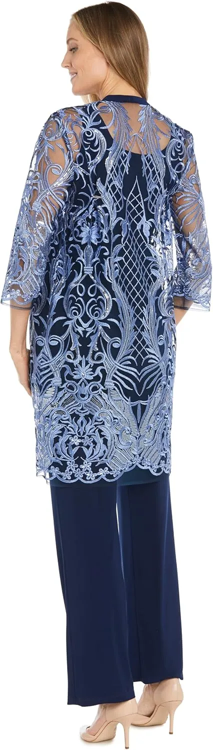 R&M Richards Women's Threaded Charm Sequin Set