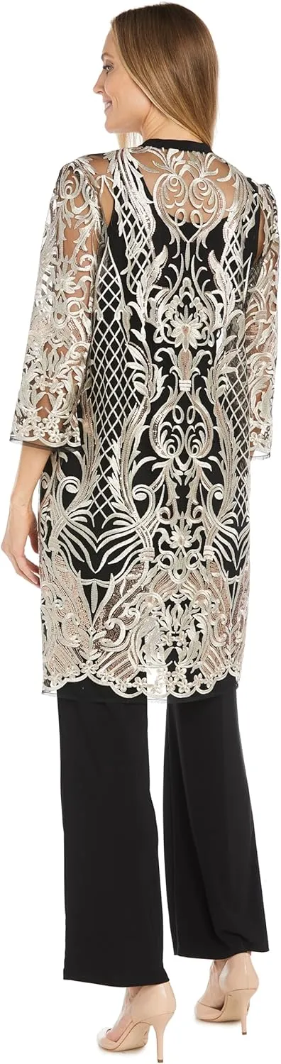 R&M Richards Women's Threaded Charm Sequin Set