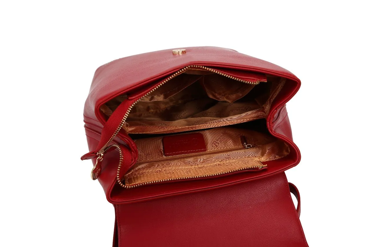 Ribbon Romance Travel Backpack with Rhinestones