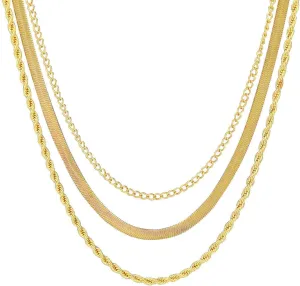 Rihan,Stylish Gold Layered Necklaces & Chain Necklace  Women's Jewelry Set