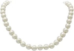 Rosemarie & Jubalee Women's Timeless Classic Simulated Pearls Knotted Strand Necklace With Easy Connect Clasp
