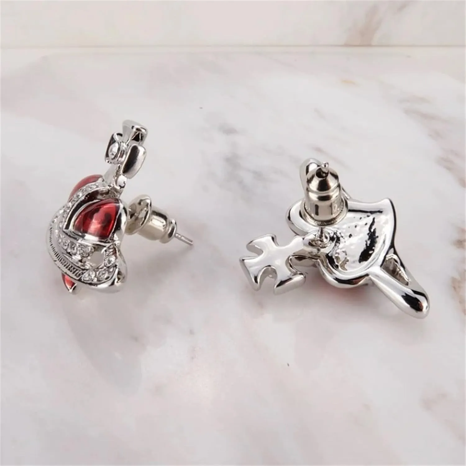 Saturn Earrings for Women Aesthetic Cubic Zircon Silver Saturn Planet Stud Earrings Fashionable Saturn Planet Pendant Earrings Classic Saturn Planet Gold Zircon Inlaid Saturn Earrings Jewelry Gift