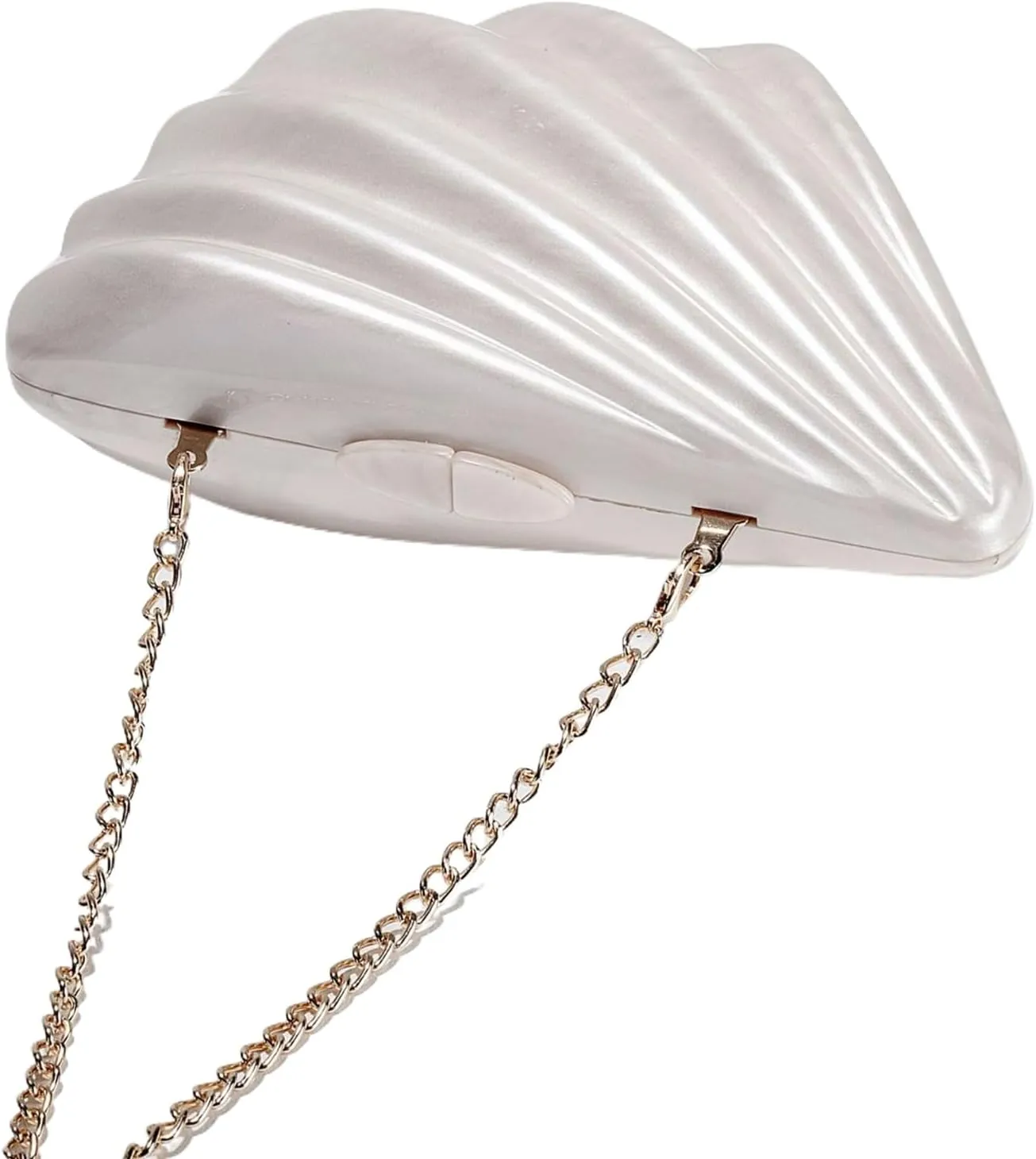 Shell Evening Clutch Purse, Small Purses For Women Pearl Acrylic Shoulder Handbags Cross Body Party Prom Seashell Bag