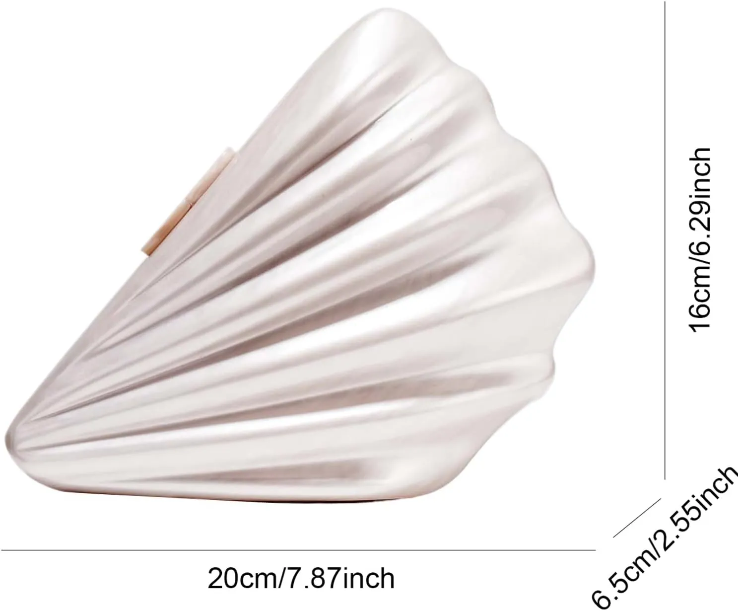Shell Evening Clutch Purse, Small Purses For Women Pearl Acrylic Shoulder Handbags Cross Body Party Prom Seashell Bag