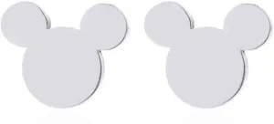 Stainless Steel Cute Mouse Shape Classic Plain Holiday Wedding Stud Earrings