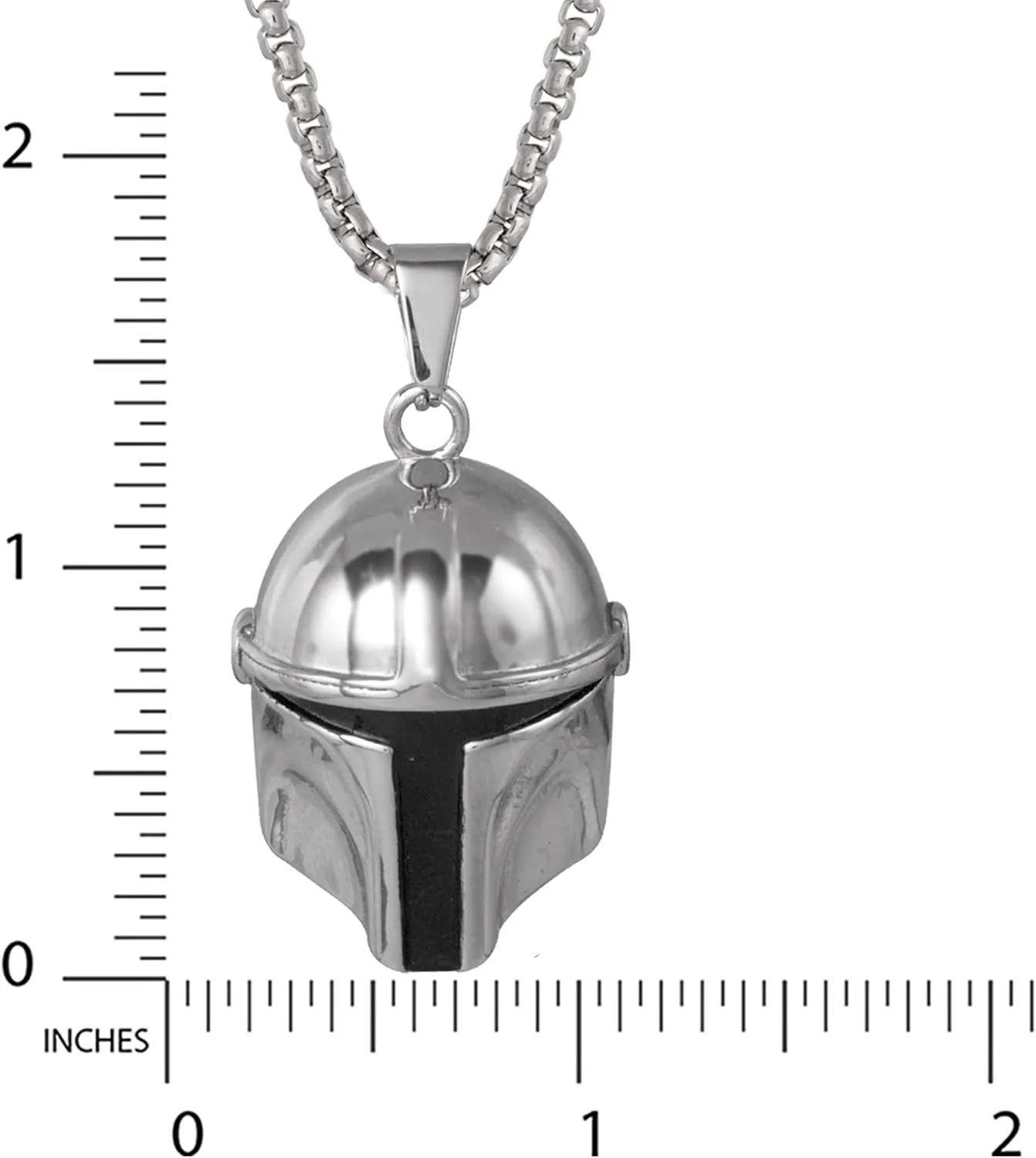 Star Wars Stainless Steel Necklaces for Men, Character Pendant Designs, 22" Box Chain
