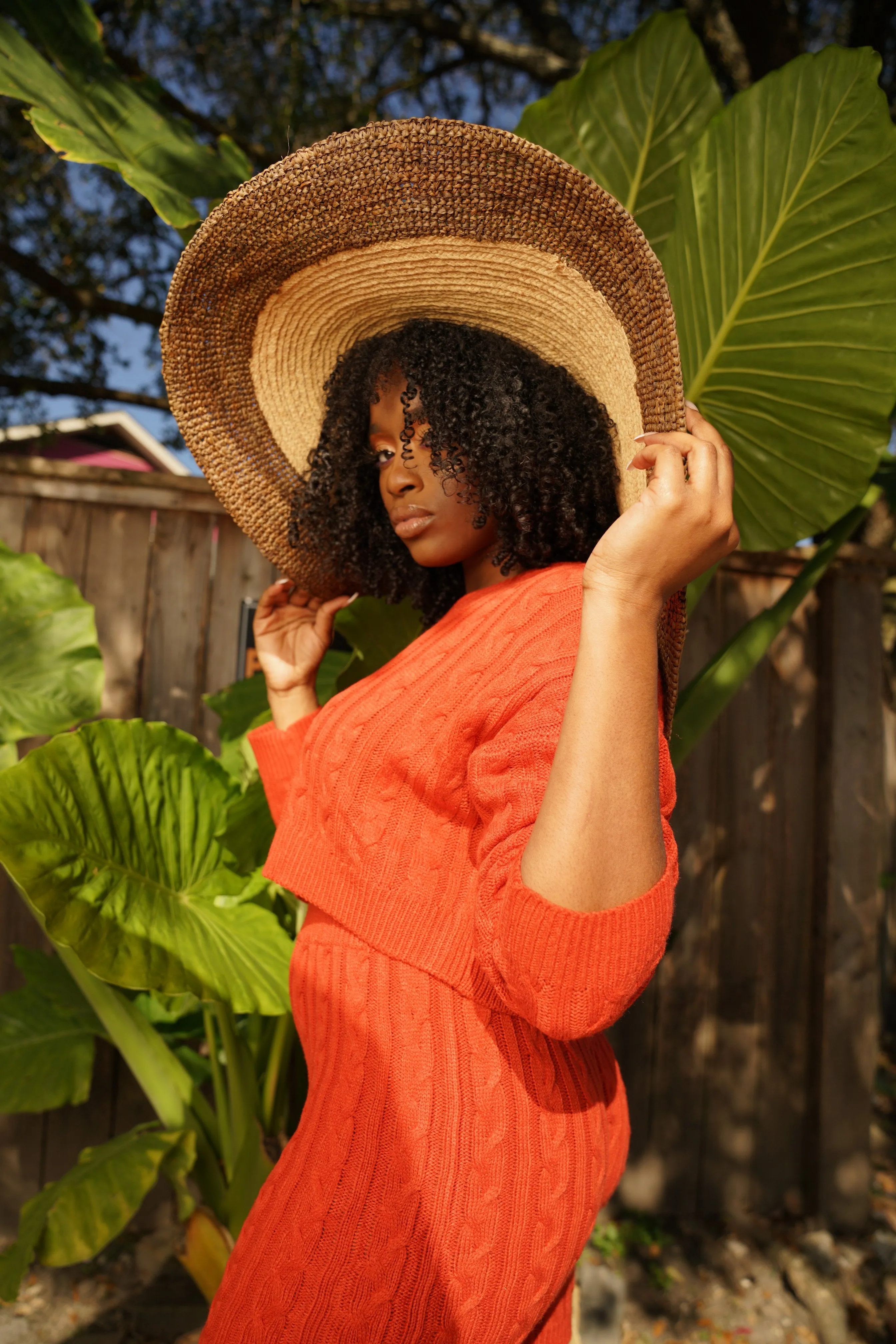 Sweetie Cable Knit Sweater Set Rust
