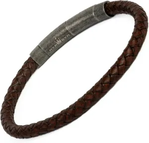 The Unbroken Collection: Vintage Brown Braided Leather Bracelet for Men  Distressed, Rugged Style with Stainless Steel Clasp  Timeless Accessory for Strength, Resilience, and Refined Elegance