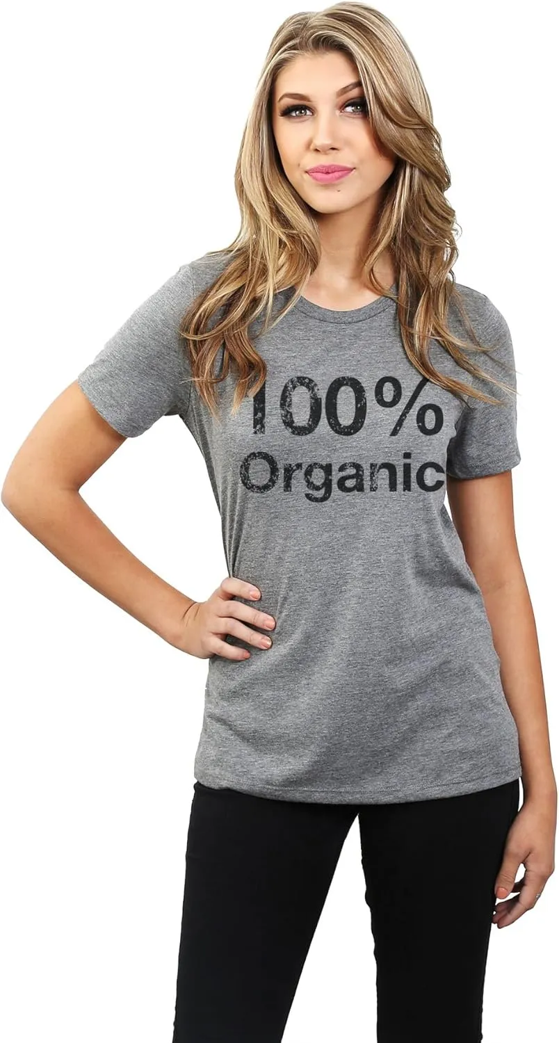 Thread Tank 100% Organic Women's Fashion Relaxed T-Shirt Tee