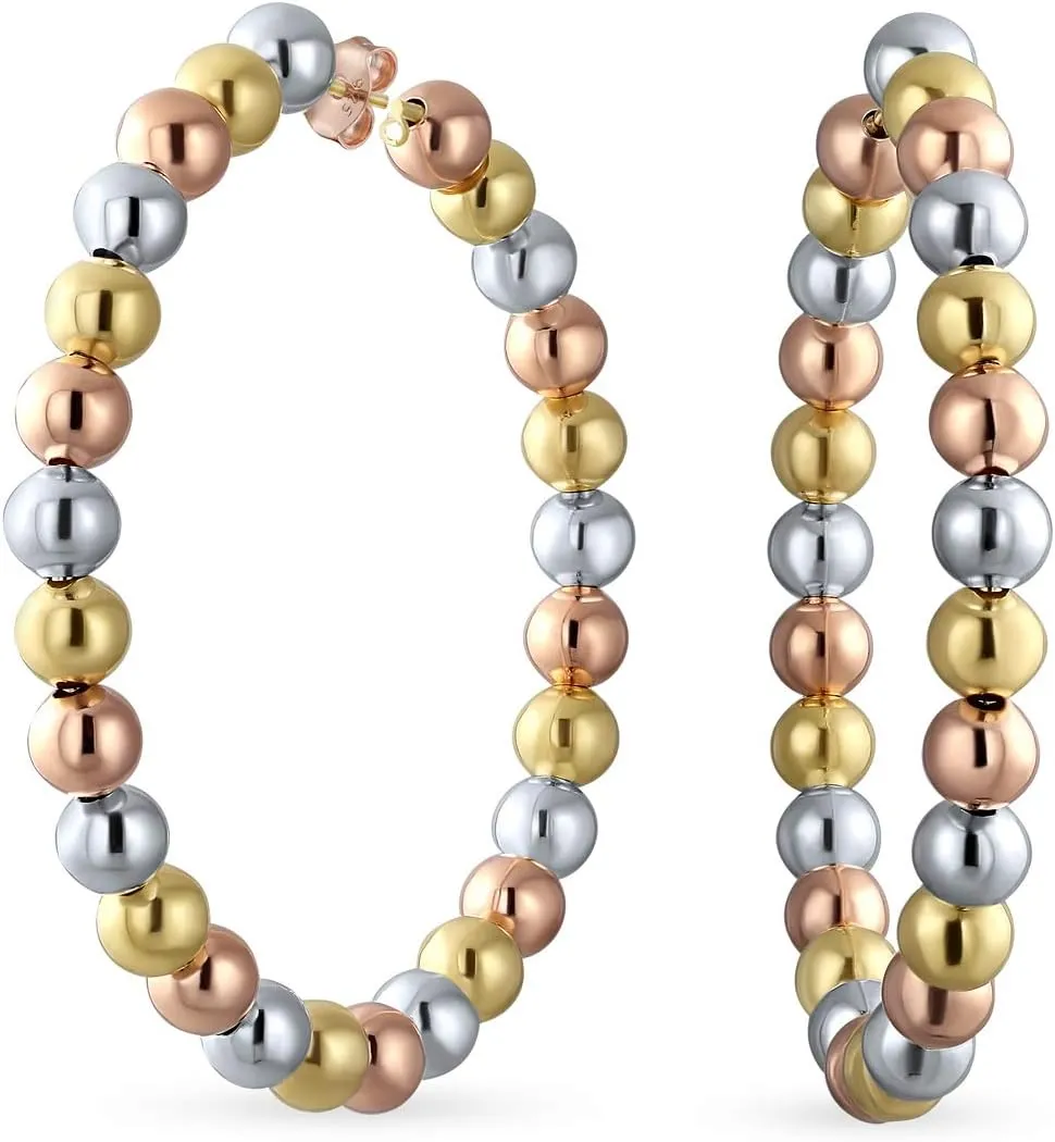 Timeless Minimalist Endless Continuous Lightweight Simple Thin 2-3mm Tube Hoop Earrings Gold Plated For Women Teens Polished Finish 1.75,2, 2.5 2.75 Inch Diameter