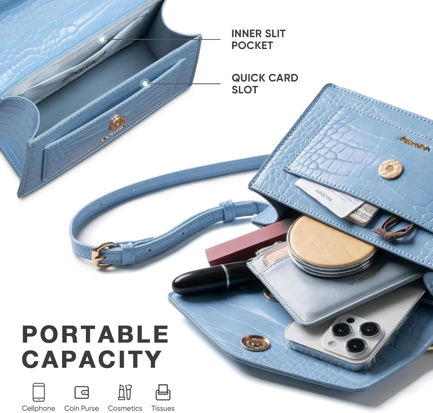 Top handle Satchel Purses Handbags for Women, Small Crossbody Bag with Convertible Strap, Trendy Shoulder Purse