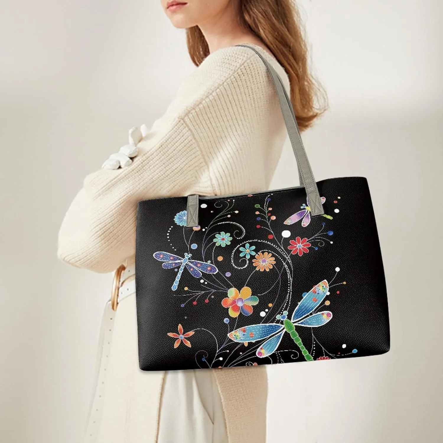 Tote Bags for Women Butterfly Shoulder Hobo Fashion Shopping Tote Bag Women's purse handbags Large Travel Totes