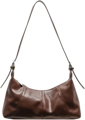 Trendy Dumpling Shoulder Bags for Women Small Vegan Leather Crossbody Totes Purse Soft Handbag Ladies Satchels