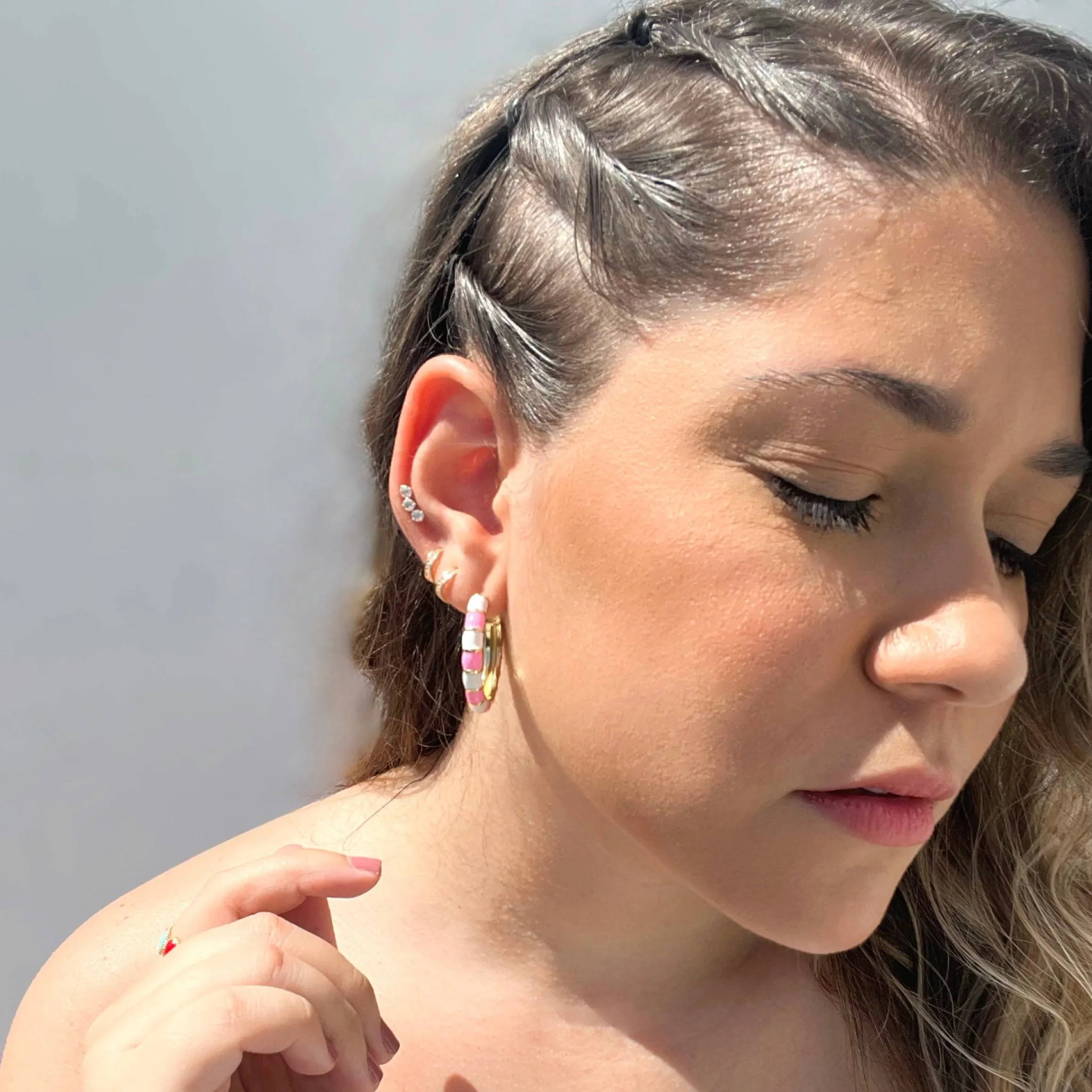 Two Tone Color Hoops