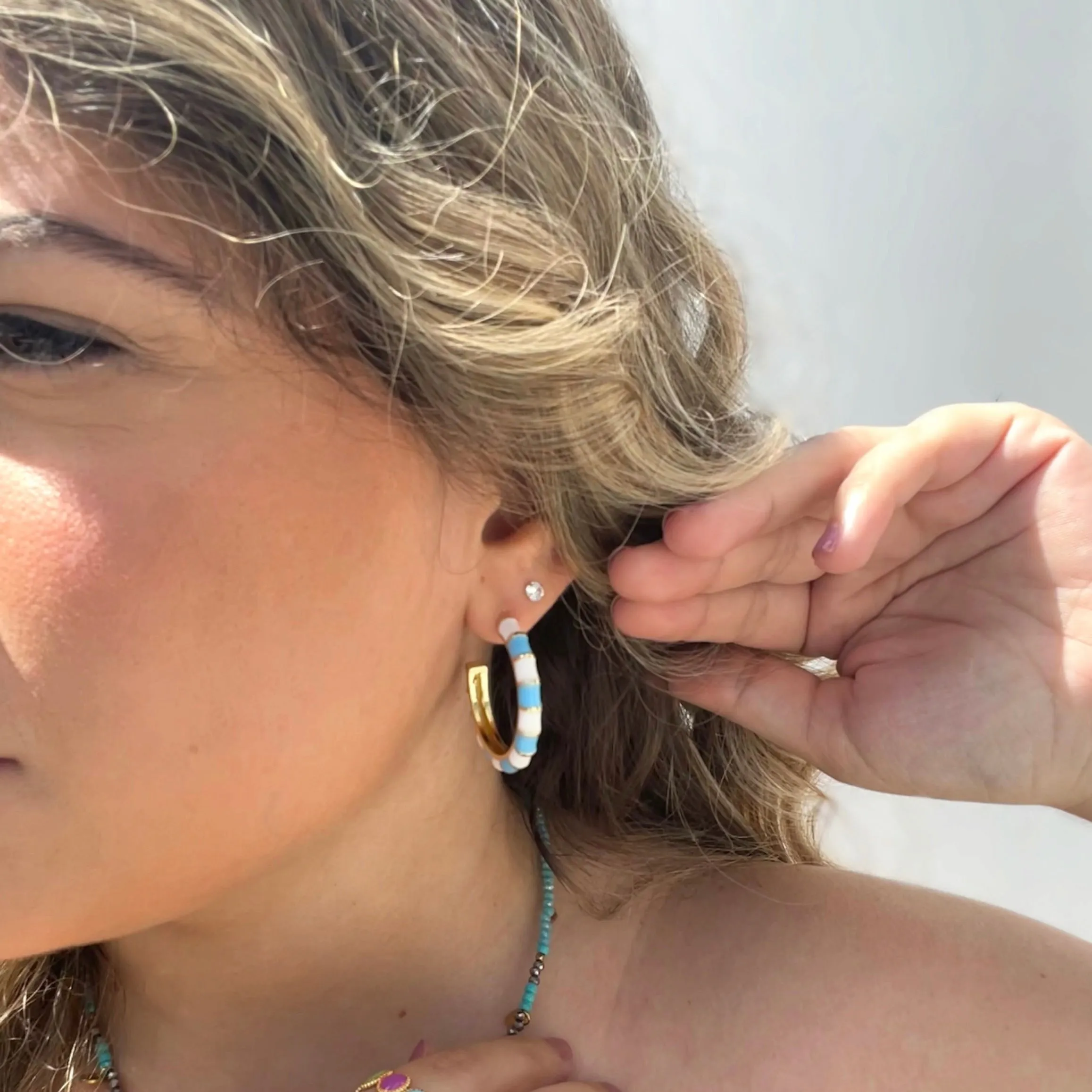 Two Tone Color Hoops