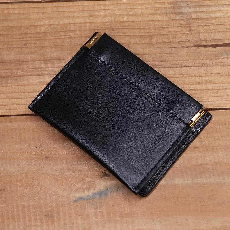 Ultra-thin Mini Leather Coin Purse Card Holder Wallet