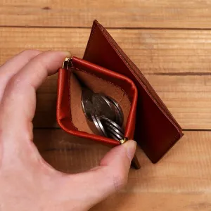 Ultra-thin Mini Leather Coin Purse Card Holder Wallet